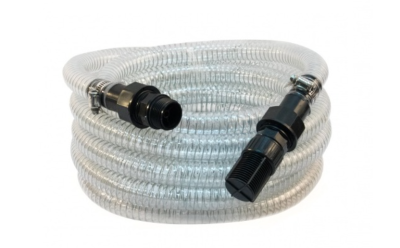 Шланг всасывающий "LEO" модель AS 1000 (ВШ-25мм-10м) для насоса, диаметр 25 мм, длина 10 метров, с обратным клапаном, для садово-огороднических хозяйств, не предназначен для непосредственного питьевого водоснабжения  (2шт/к)