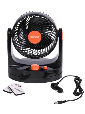 Вентилятор автомобильный TREK Т-508 24V, 8", 7,5 Вт (на скотче) одинарный