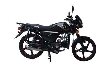 Мопед ALPHA черный (107куб.см., 4 скорости, 5,1кВт, 87кг)