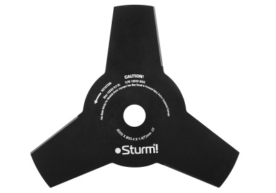 Нож 255х25,4 х 1.4мм 3-х лопастной STURM Нож 255х25,4 х 1.4мм 3-х лопастной STURM