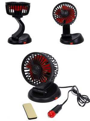 Вентилятор автомобильный TREK Т-203 12V, 5 Вт (на скотче) одинарный