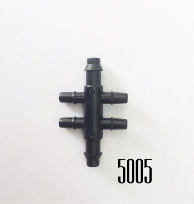 КП 5005 Коннектор для микротрубки шестиконечный 5мм КП 5005 Коннектор для микротрубки шестиконечный 5мм