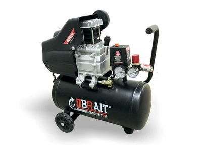 Компрессор воздушный BRAIT КМ1500/24 (1,5кВт, 240л/мин, бак 24л,) Компрессор воздушный BRAIT КМ1500/24