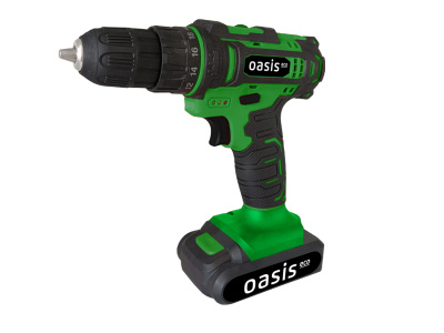 Аккумуляторная дрель-шуруповерт Oasis ASB-18V Eco (J) (18В, 2аккум, Li-Ion, 1,5Ач, кейс)