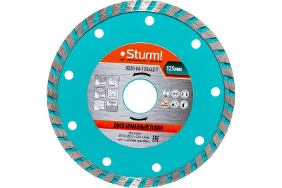 Диск алмазный Turbo Sturm 125 x 22,2 -TW 9020-04-125x22-TW