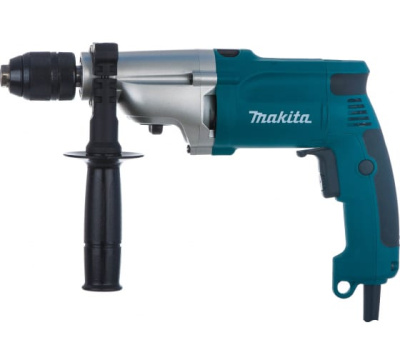 Дрель ударная Makita HP 2051, 720Вт, БЗП-13мм, 0-1200\2900об\м, 2.3кг, чем, мет редуктор
