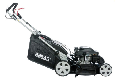 Газонокосилка бензиновая BRAIT-Z6553SP (4,8кВт, самоходная, двигатель  RATO 170cc, колеса 8' и 10', пластиковый травосборник 65л, ширина скашивания 533мм, 7 ступеней высоты скашивания 25-75мм, боковой /выброс, мульчирование)