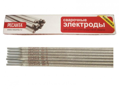 Электрод Ресанта МР-3 Ф2,5 Пачка 1 кг (сертификат НАКС)