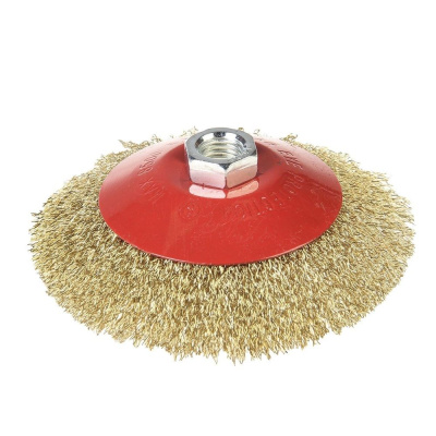 Корщетка латунная для "болгарки" ТАРЕЛКА 115мм