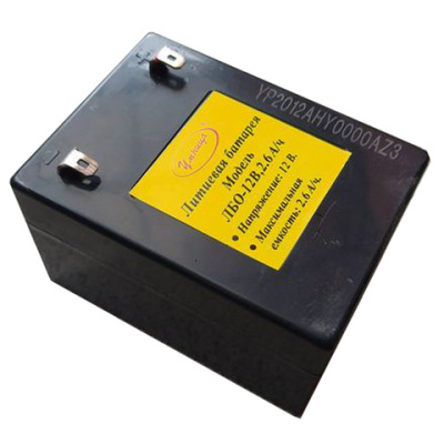 БАТАРЕЯ 12В/2,6А литий-ионная аккумуляторная для электрических опрыскивателей Умница БАТАРЕЯ 12В/2,6А литий-ионная аккумуляторная для электрических опрыскивателей Умница