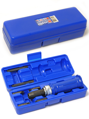 Отвертка ударная поворотная TREK 8 предм. в кейсе (синяя) TR1201