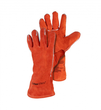 Краги спилковые термостойкие Мастер FOXWELD с печатью