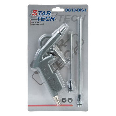 Пистолет продувочный DG-10 BK с 2-мя насадками 125, 200мм