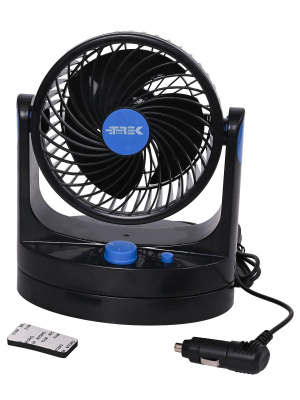 Вентилятор автомобильный TREK Т-507 12V, 8", 5 Вт (на скотче) одинарный