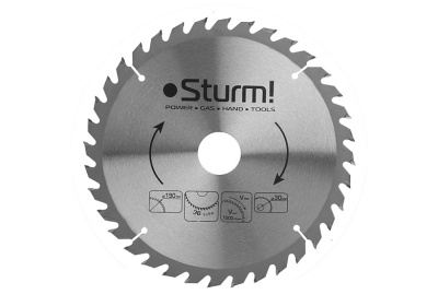 Пильный диск 190х30x36 зубьев, твердосплавные напайки Sturm! 9020-190-30-36T Пильный диск 190х30x36 зубьев, твердосплавные напайки Sturm! 9020-190-30-36T