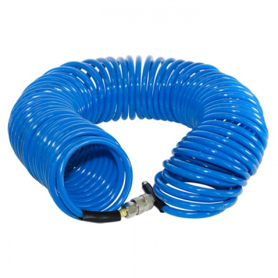 Шланг спиральный синий  PЕ 10м  8x12 (50)¶
