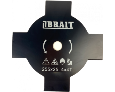 Нож 255х25,4 х 1.6мм для триммера 4-х лопастной BRAIT  BR-430-4T