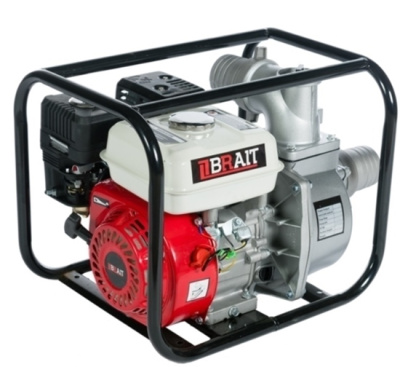 Мотопомпа BRAIT BR-WP-20H2 высоконапорня (7л.c 50мм, 2рабочих колеса, высота подьема 70м, 30м3/ч)