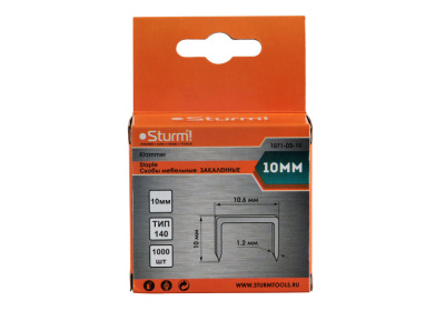 Скобы для степлера STURM 1071-03-10 практика Скобы для степлера STURM 1071-03-10 практика