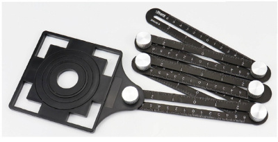 Линейка многофункциональная 6 частей + направляющая для коронки Sturm! 2040-02-6 