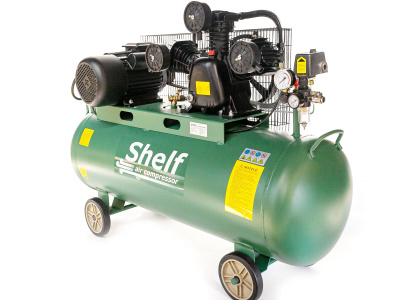 Компрессор с ременной передачей Shelf FYW-0,36/8 (3кВт, 510л/мин., 150л., 3цил., 220В, 115кг)