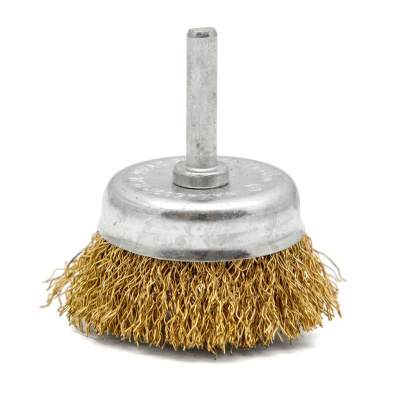 Корщетка латунная для дрели ЧАШКА 65мм