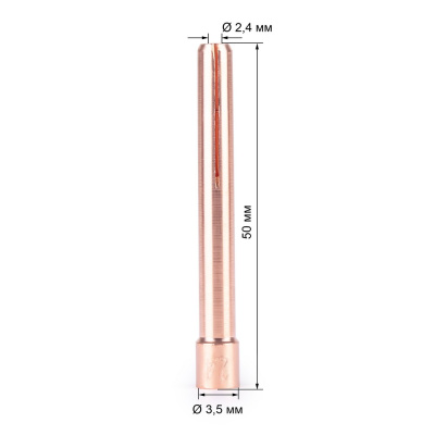 Цанга 2,4мм х 50мм TIG17/18/26 (702.0009/TD0001-24) Foxweld