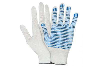 Перчатки белая х/б 10 кл "Протектор" Перчатки белая х/б 10 кл "Протектор"