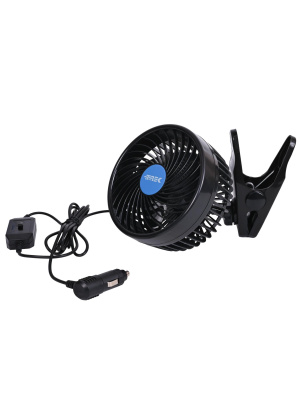 Вентилятор автомобильный TREK Т-603 12V, 6", 9Вт (прищепка) одинарный 