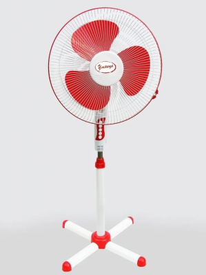 Вентилятор напольный Умница модель  BH-16  бело-красный цвет 