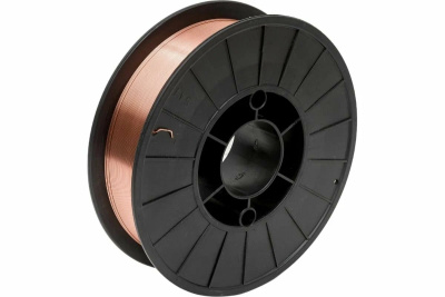 Проволока сварочная омедненная 0,8 мм 5 кг Сварка Маркет D200 (ER-70S-6)