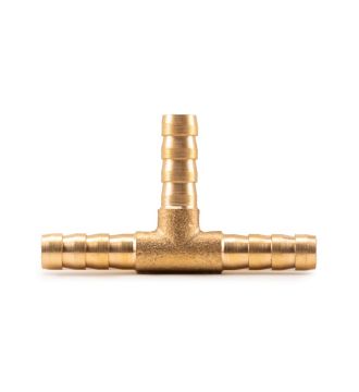 Тройник-соединитель латунный AERO ёлочка 6мм