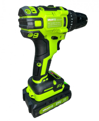 Аккумуляторный шуруповерт SMART 21В, 25 Нм,1150об/мин, БЕЗЩЕТ, 10мм, зелен.кейс Аккумуляторный шуруповерт SMART 21В, 25 Нм,1150об/мин, БЕЗЩЕТ, 10мм, зелен.кейс