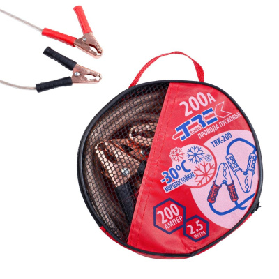 Провода пусковые (прикуриватель) TREK в сумке 200А  2,5м