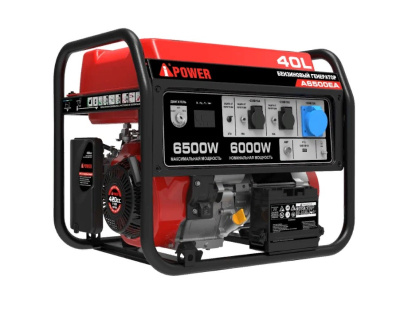 Бензогенератор A-iPower A6500EA (6кВт, 230В/50Гц, электростартер, разъем ATS)