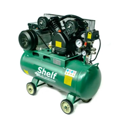 Компрессор с ременной передачей Shelf V-0,25/8-50 (2,2кВт, 410л/мин., 50л., 220В, 60кг)