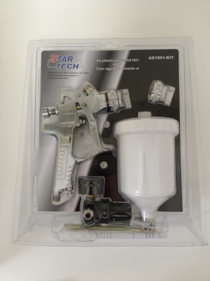 Краскопульт AS-1001 KIT (сопла 1,3 и 1,8 мм)  в блистере StarTech 