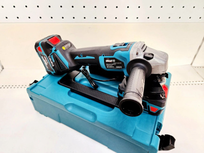 УШМ аккумуляторная бесщеточная Smart, 125мм, 21В, 4Ач, 2 акб