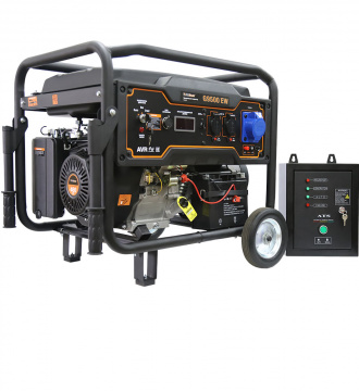 Бензиновый генератор FoxWeld Expert G9500 EW в компл. с блоком автоматики 380В