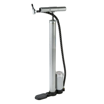 Насос ручной TREK хромированный с манометром 001