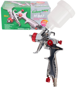 Краскопульт H-887 Мini сопло 1,0 COLOUR MIX