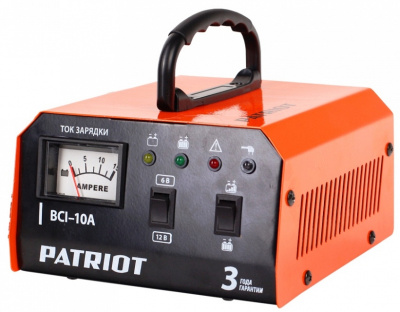 Зарядное устройство Patriot BCI - 10 A (220В, 1 фаза,ток зарядки 0-8А, емкость заряда до 110А/ч) Зарядное устройство Patriot BCI - 10 A