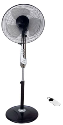 Вентилятор напольный Умница модель ВНП-16ЧС с пультом