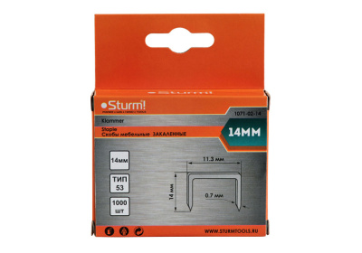 Скобы для степлера  STURM 1071-02-14