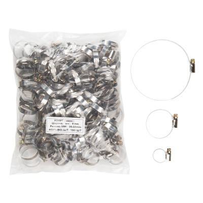 Хомут в пакете 12мм  20-32  (100 шт)  
