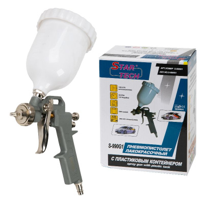 Краскораспылитель StartTech 162А2 G1 дюза 2.2 V-600мл верхний пластик