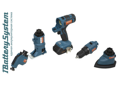 CMT1801 Мультитул аккум Sturm! 18 В,1BatterySystem дрель,лобзик,реноватор,шлифмаш, 2 Ач кейс