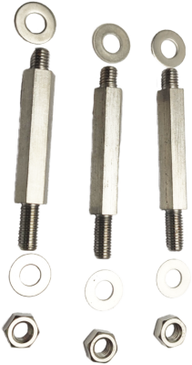 Комплект болт+винт+гайка из нержавеющей стали для насоса "LEO" модели KBZ611