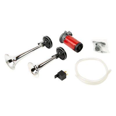 Сигнал ST-1014С с компрессором 12V, 2 рожка хром