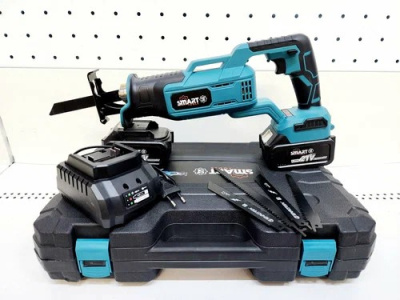 Аккумуляторная пила сабельная Smart, 21В, 4Ач, 2акб